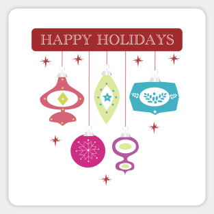 Happy Holidays Ornaments Sticker